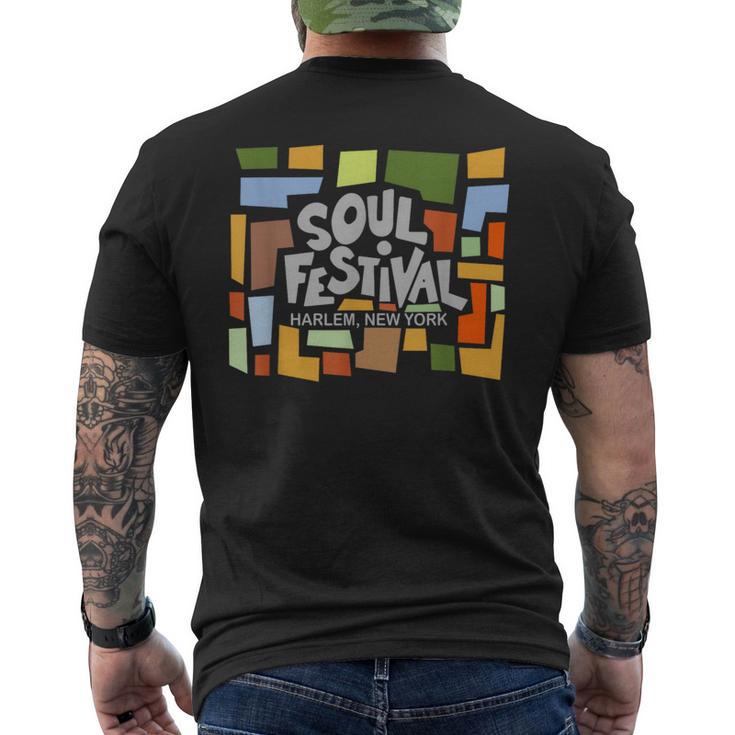 レトロ'70年代ソウルフェスティバルハーレムニューヨーク メンズTシャツ バックプリント