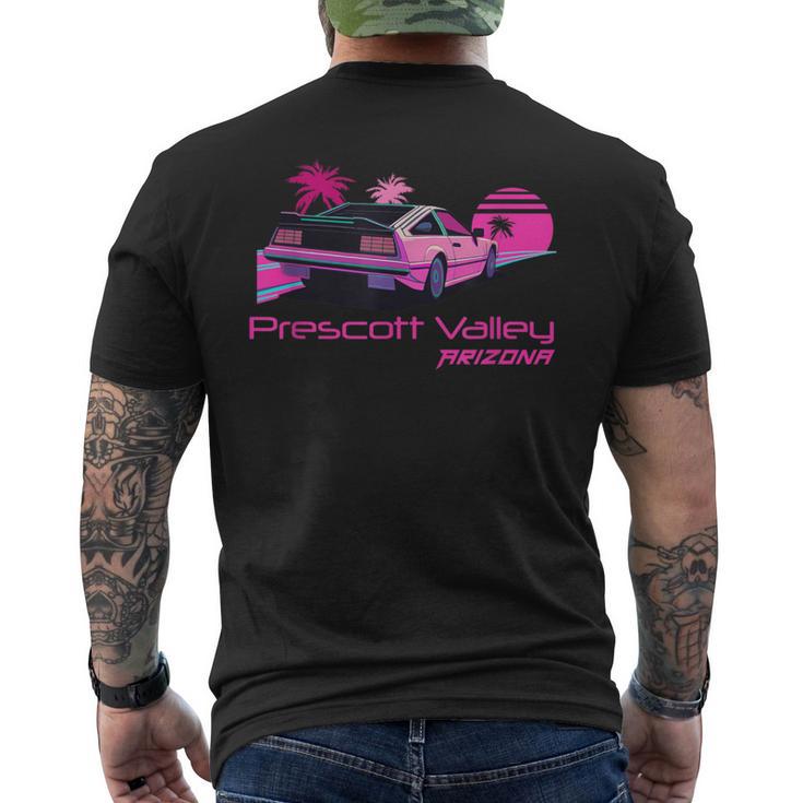 レトロ プレスコットバレー アリゾナ メンズTシャツ バックプリント