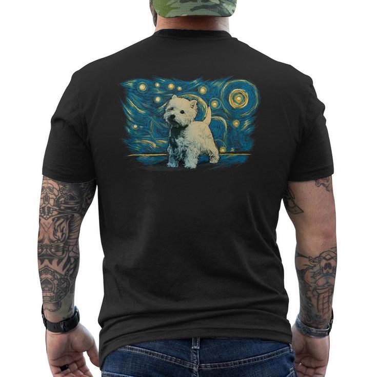レトロなヴィンテージスタイルのウェスティ。 メンズTシャツ バックプリント
