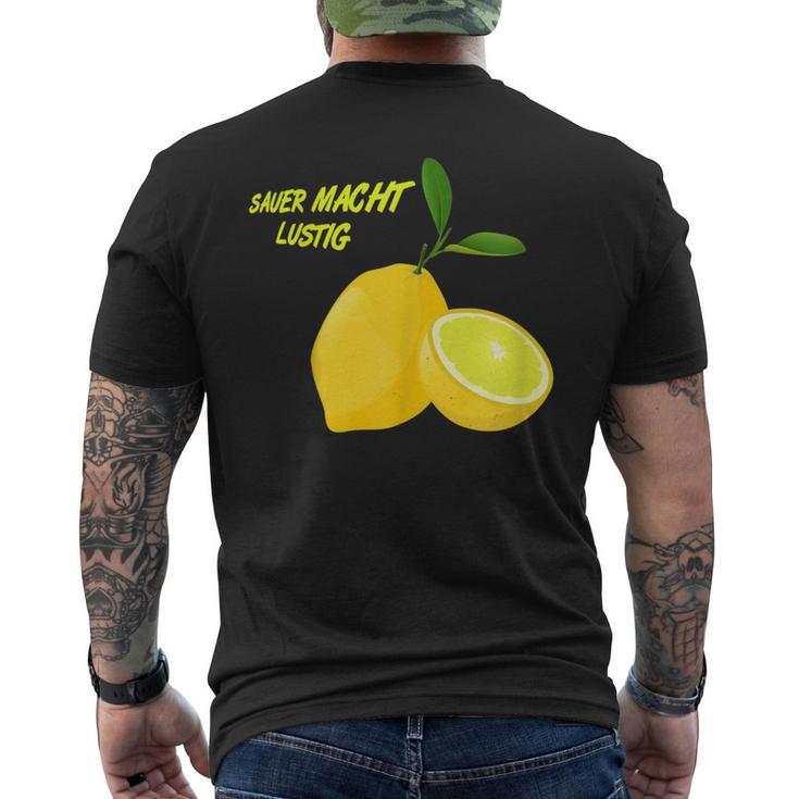 レモンセリフ、サワーメイク 面白いフルーツレモンギフト メンズTシャツ バックプリント