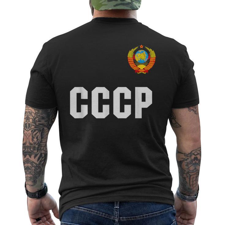 ロシアcccp ソ連ロシアサッカージャージーtシャツ メンズTシャツ バックプリント