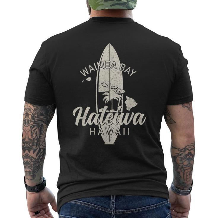 ワイメアベイ ハレイワ ハワイ サーフボード サーフィン サーファー ハワイアン メンズTシャツ バックプリント