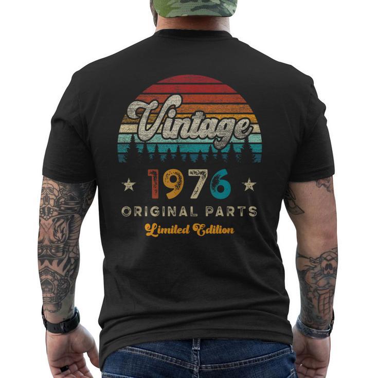 ヴィンテージ 1976 バースデー 50年限定品 メンズTシャツ バックプリント