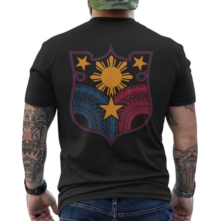 ヴィンテージ フィリピン ヘリテージ ピノイ トライバル シール メンズTシャツ バックプリント