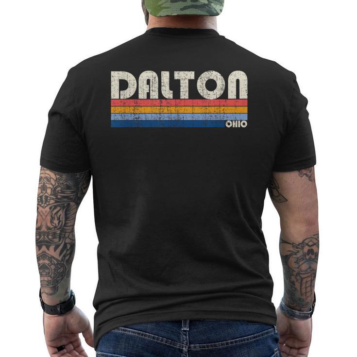 ヴィンテージ レトロ 70年代80年代スタイル オハイオ州ダルトンの故郷 メンズTシャツ バックプリント