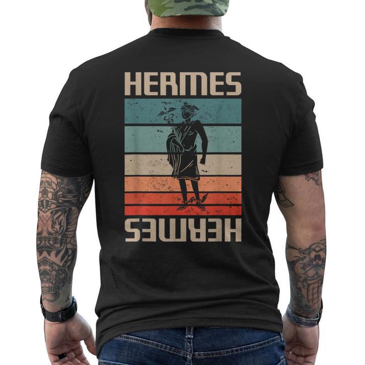 ヴィンテージ レトロ ギリシャ神 古代ギリシャ神話 エルメス メンズTシャツ バックプリント