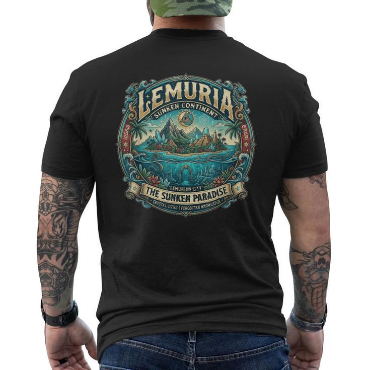 ヴィンテージ レムリア 沈没大陸 メンズTシャツ バックプリント