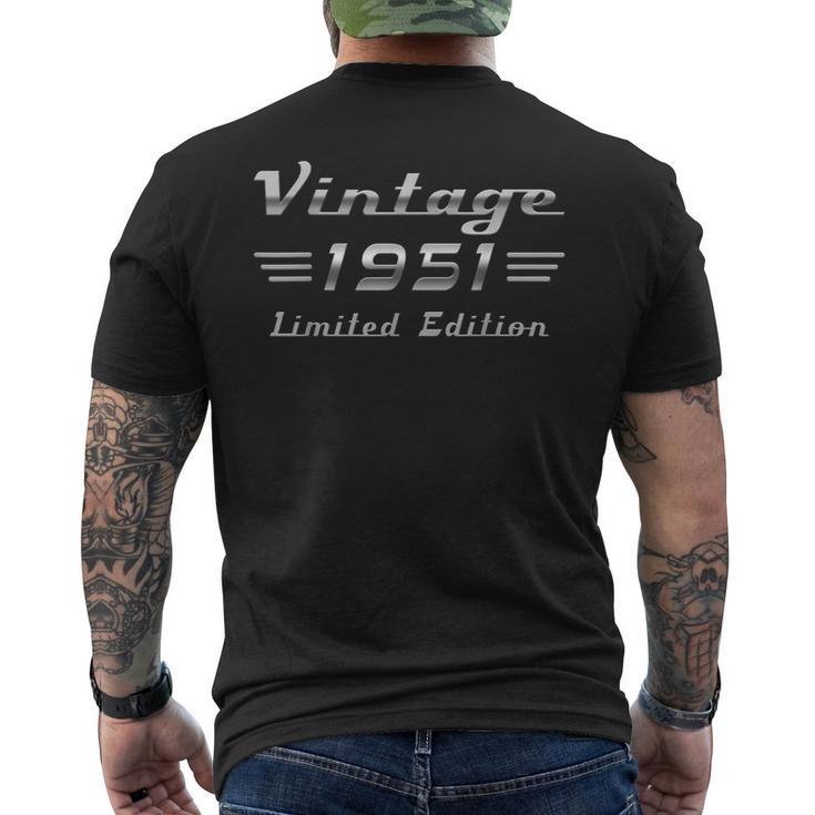 ヴィンテージ1951クラシックカー 75歳の誕生日 メンズTシャツ バックプリント