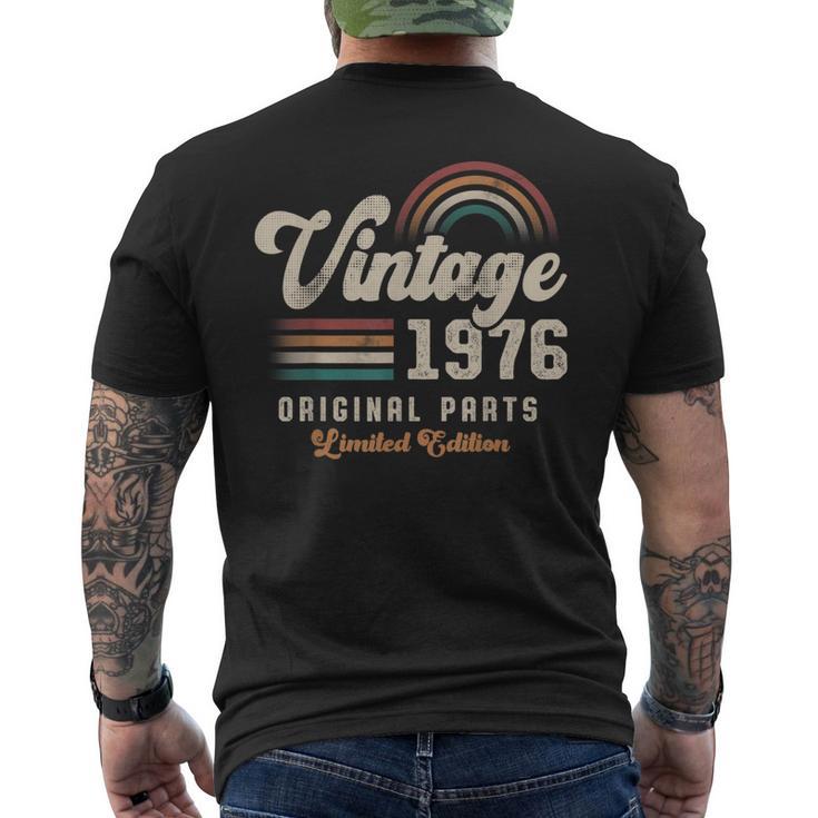 ヴィンテージ1976年、誕生年50年 レトロ メンズTシャツ バックプリント
