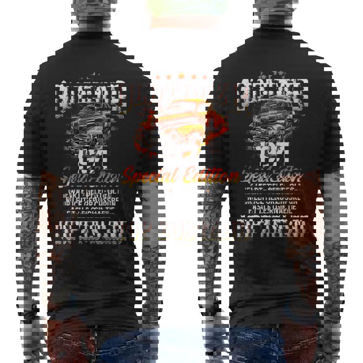 ヴィンテージカー 1971 年 55 歳の誕生日 1971 年のクラシックカー メンズTシャツ バックプリント