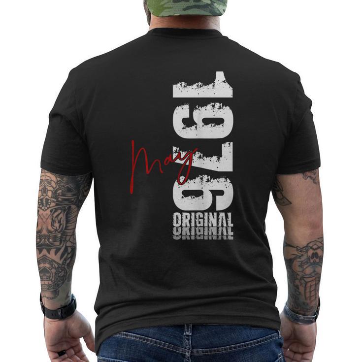 ヴィンテージカー 1976 年5月 50 歳の誕生日 1976 年のクラシックカー メンズTシャツ バックプリント