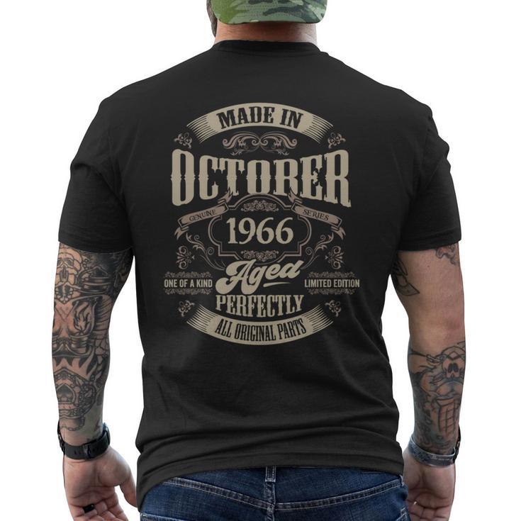 ヴィンテージ還暦伝説 1966年10月 60歳の贈り物 長袖tシャツ メンズTシャツ バックプリント