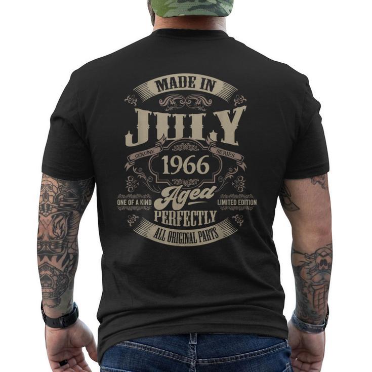 ヴィンテージ還暦伝説 1966年7月 60歳の贈り物 メンズTシャツ バックプリント