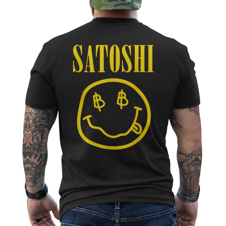 中本聡 イエロースマイル メンズTシャツ バックプリント