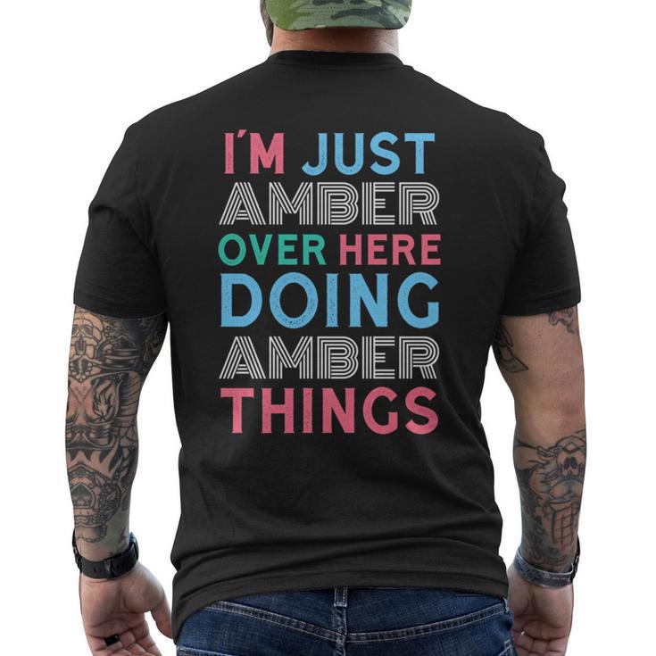 俺はこっちのアンバーなんだよこいつはアンバー・シングス・ネームをやってるだけ 長袖tシャツ メンズTシャツ バックプリント