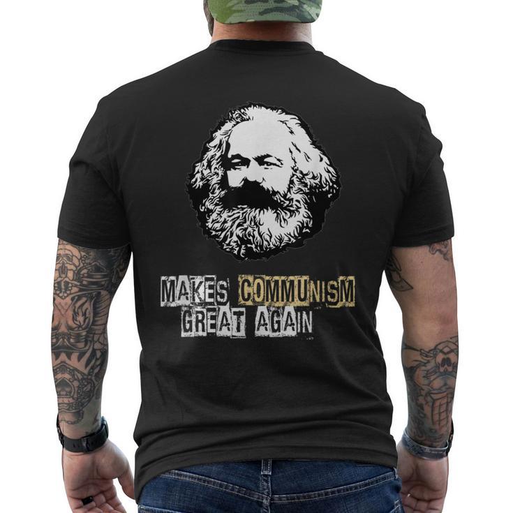 共産主義を再び素晴らしいものにする、カール・マルクス、コムニスムス、マルクス メンズTシャツ バックプリント