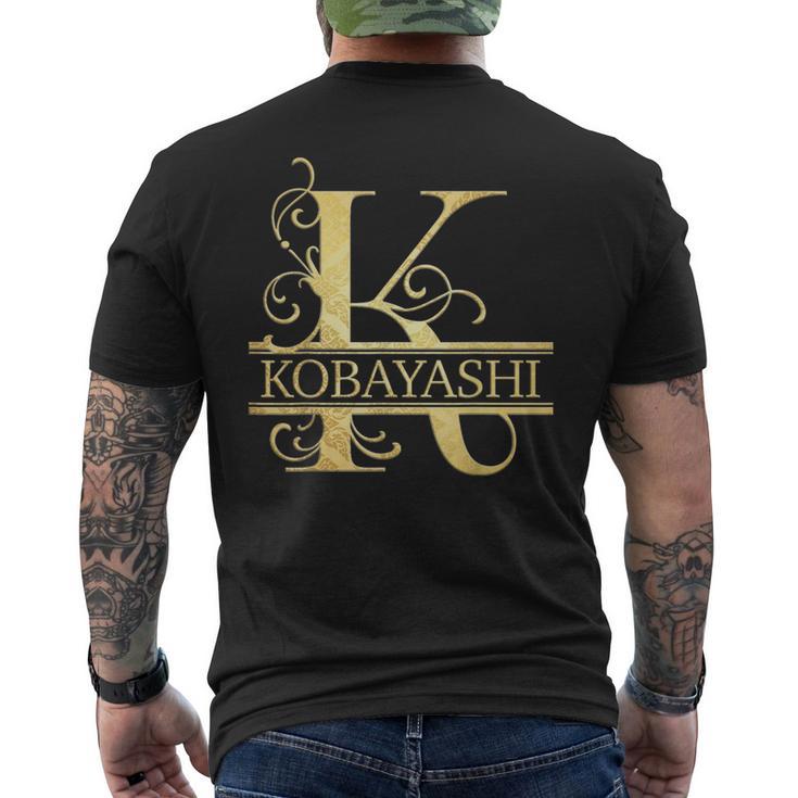 小林 名前 メンズTシャツ バックプリント