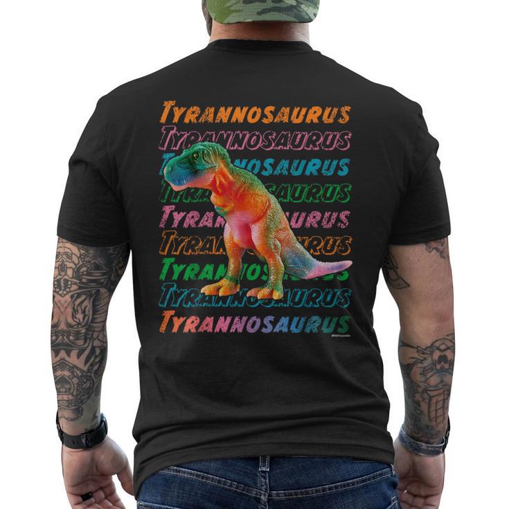 恐竜 Tyrannosaurus ティラノサウルス メンズTシャツ バックプリント