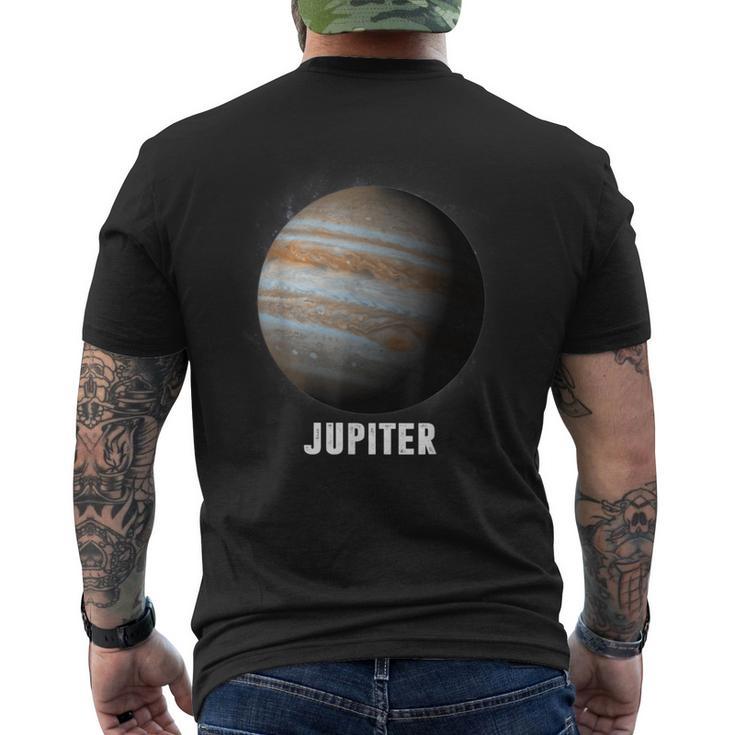 惑星ジュピター -太陽系の惑星 メンズTシャツ バックプリント