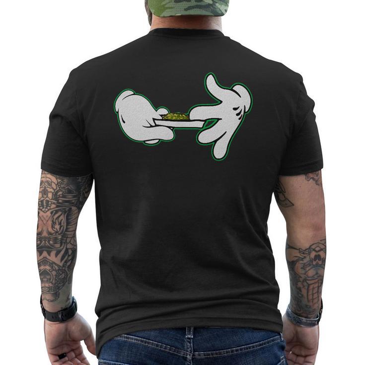 手巻きジョイント 漫画 マリファナ ウィードポット 大麻 新品 メンズTシャツ バックプリント