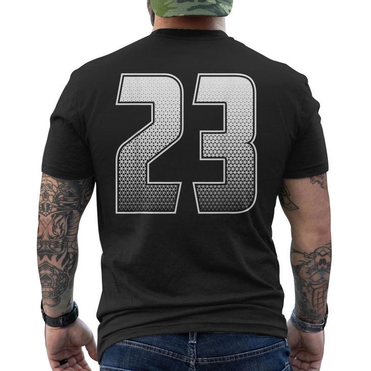 数字 23 二十三 メンズTシャツ バックプリント