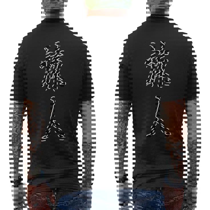 旅人 たびびと【 漢字デザイン 】毛筆 メッセージ・面白 メンズTシャツ バックプリント