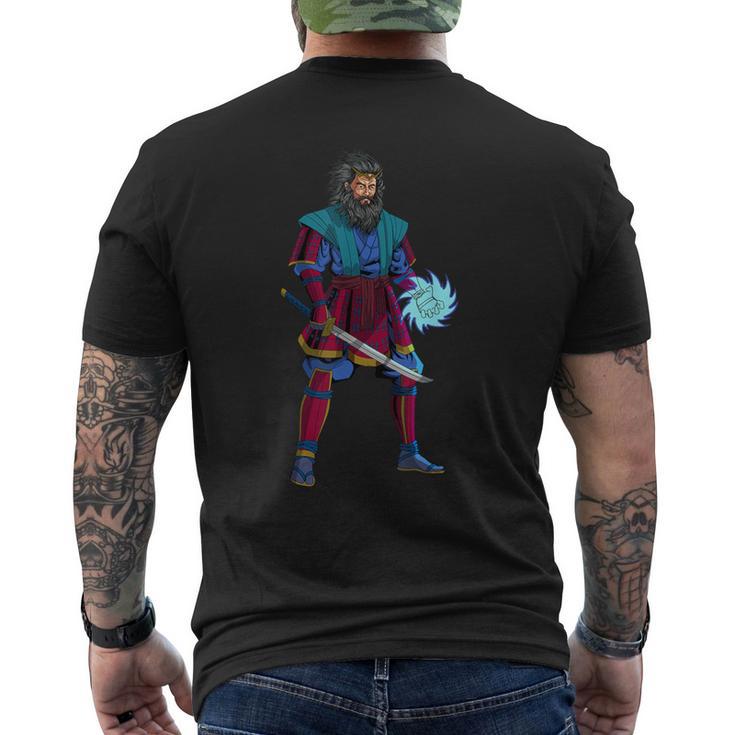 日本の神スサノオ メンズTシャツ バックプリント