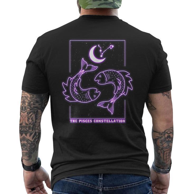 星座 星座 うお座 メンズTシャツ バックプリント