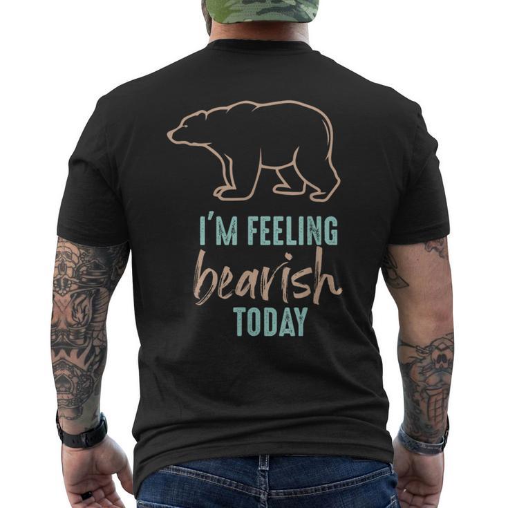 株式トレーダーのためのベアマーケットデザイン メンズTシャツ バックプリント
