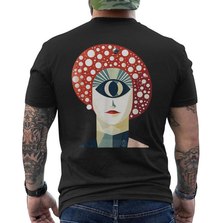 森の目 メンズTシャツ バックプリント