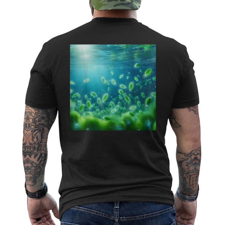 植物プランクトン 動物プランクトン バクテリオプランクトン メンズTシャツ バックプリント