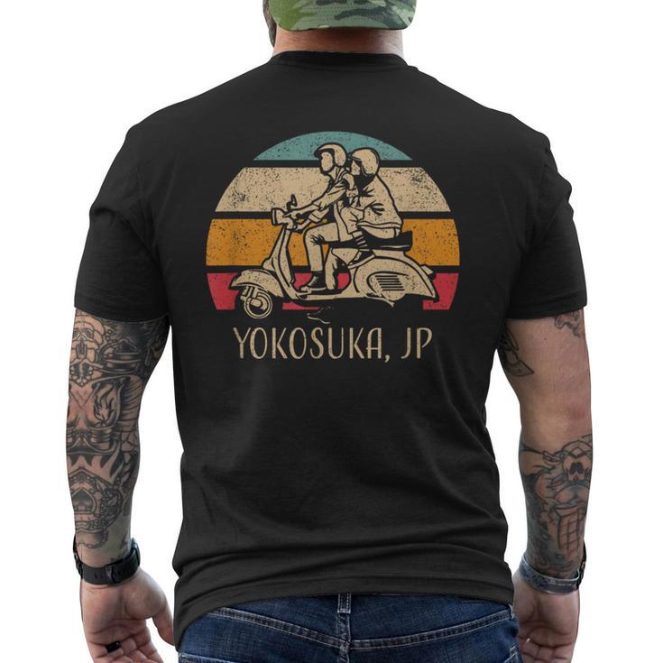 横須賀ジャパン ビンテージスタイル スクーターデザイン メンズTシャツ バックプリント