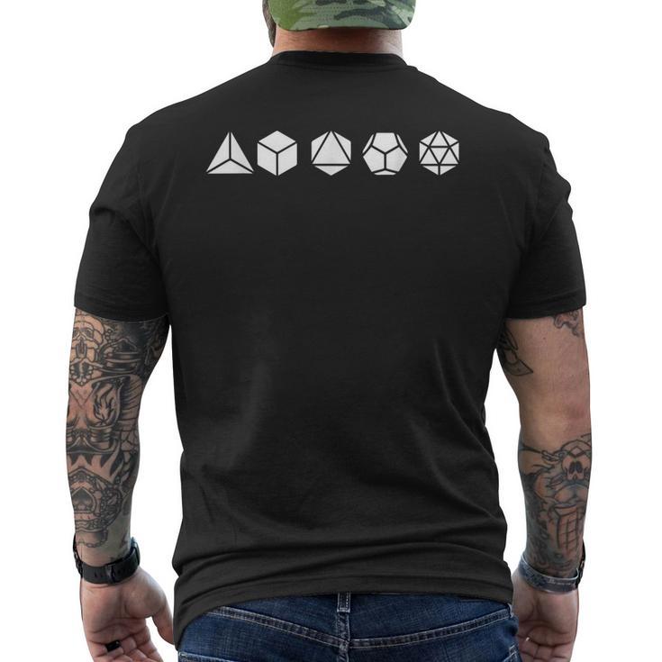 正多面体、数学、幾何学、要素、自然、 メンズTシャツ バックプリント