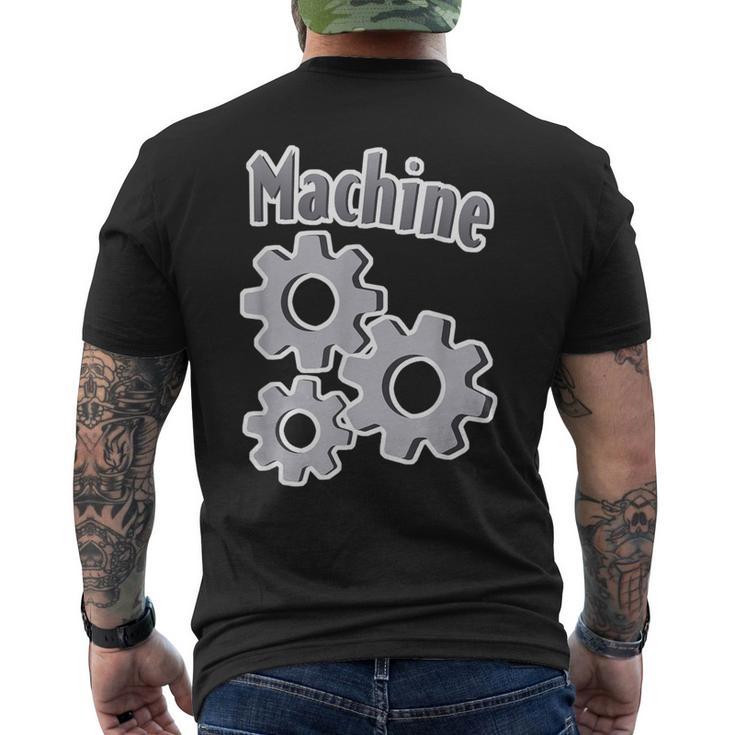 歯車機 メンズTシャツ バックプリント