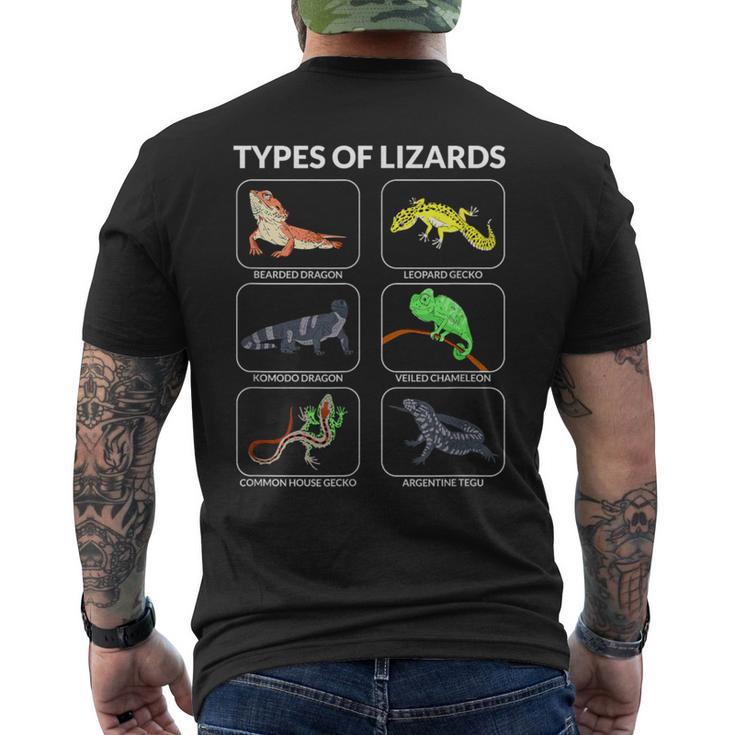 爬虫類愛好家 トカゲ メンズTシャツ バックプリント