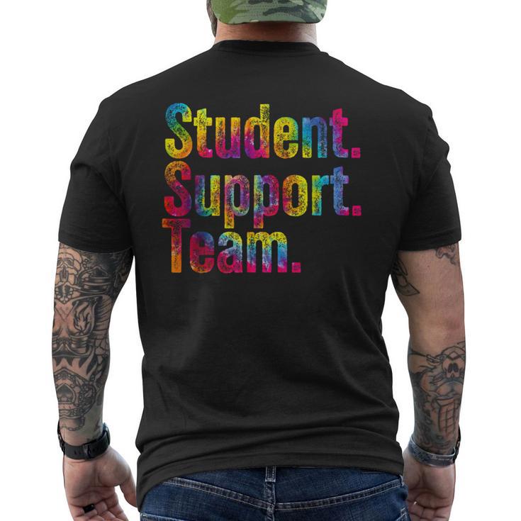 特別支援教員感謝学生支援チーム メンズTシャツ バックプリント