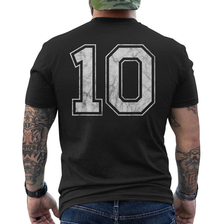 番号10 メンズTシャツ バックプリント