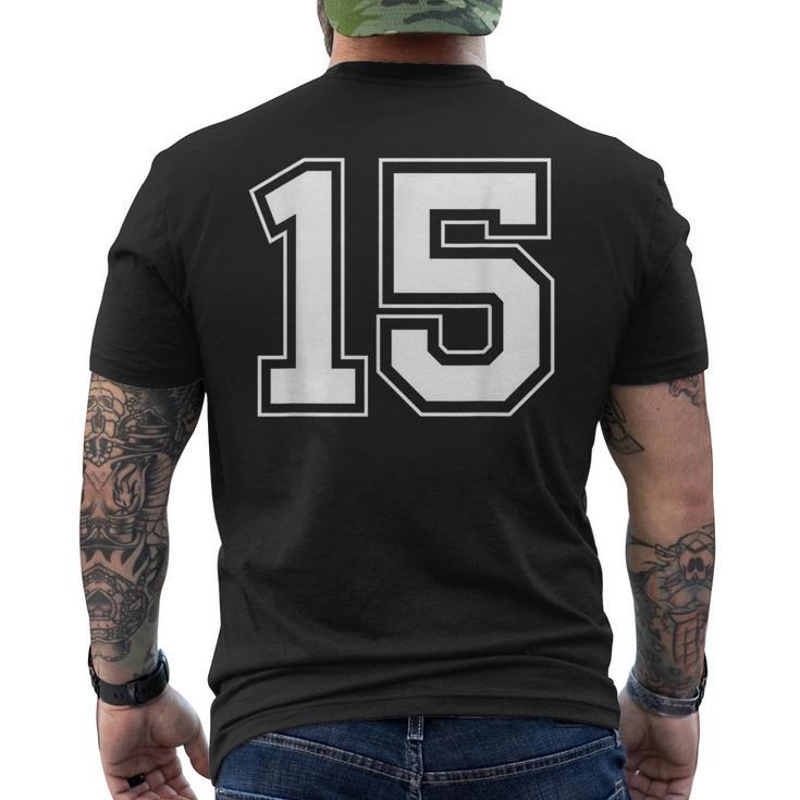 番号15 メンズTシャツ バックプリント