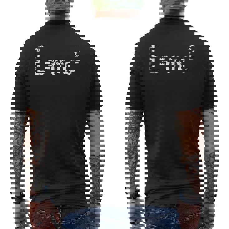 相対性理論 EMc2 メンズTシャツ バックプリント