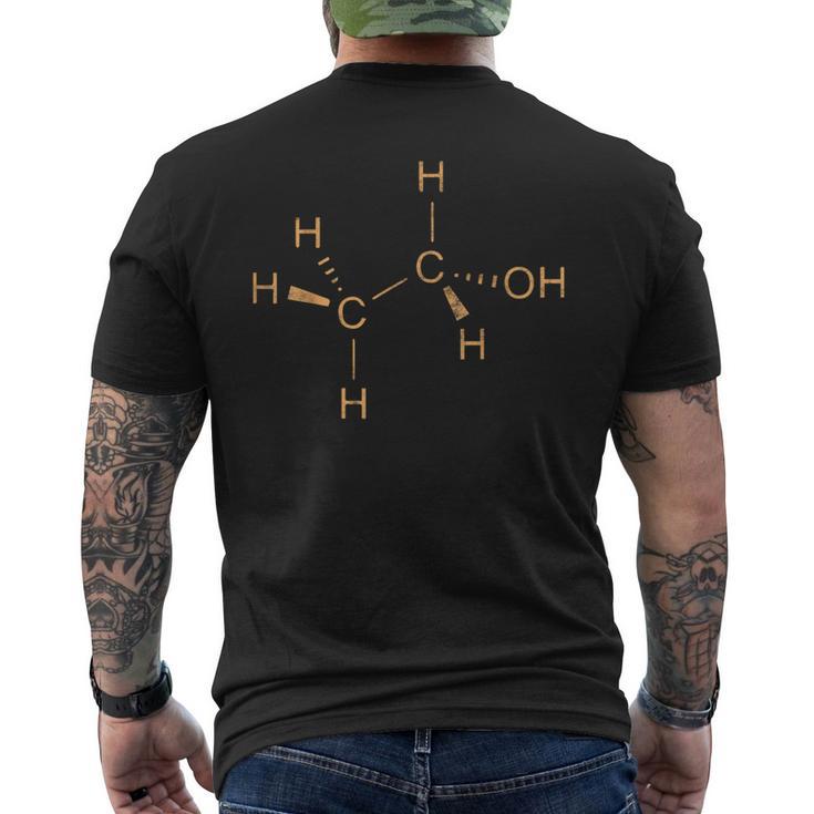 科学 エタノール アルコール化学 白化学 メンズTシャツ バックプリント