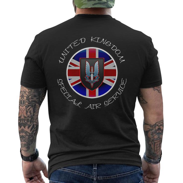 英国特殊航空サービス 特殊部隊 メンズTシャツ バックプリント