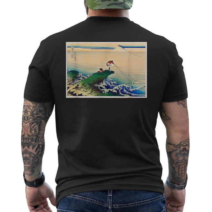 葛飾北斎 富嶽三六景 名作アート 絵画 メンズ レディース 面白い 服 美術 おもしろ 釣り人 メンズTシャツ バックプリント