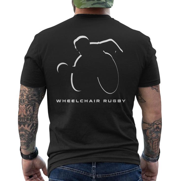 車いすラグビー服 車いすラグビー メンズTシャツ バックプリント