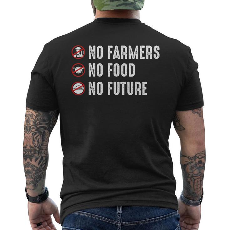 農場トラクター 農場農業 メンズTシャツ バックプリント