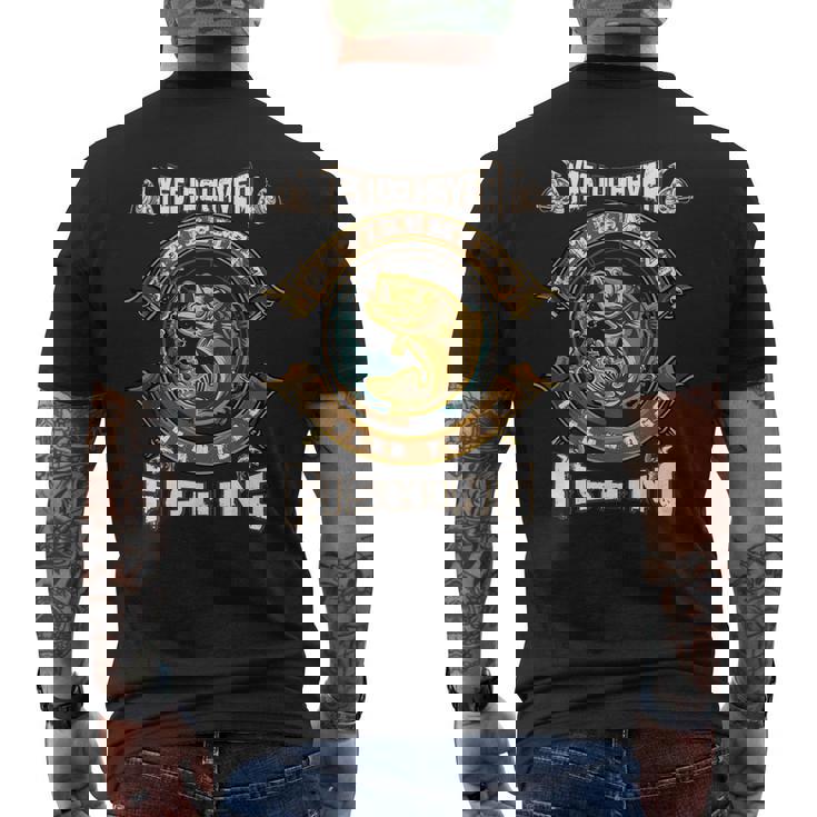 釣り 魚好き 魚 魚 服 メンズTシャツ バックプリント