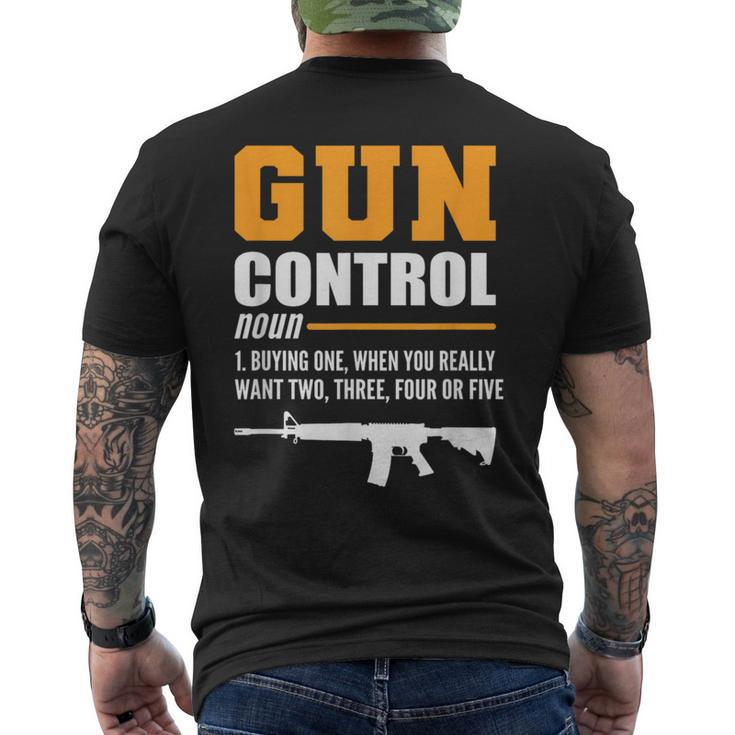 銃規制定義保安官 メンズTシャツ バックプリント