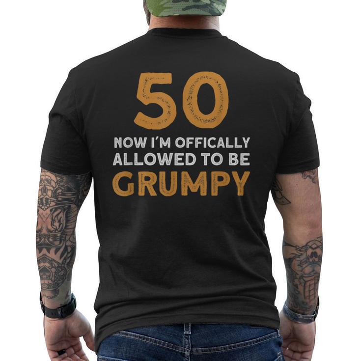 面白い50歳の誕生日プレゼント-50歳の誕生日 メンズTシャツ バックプリント