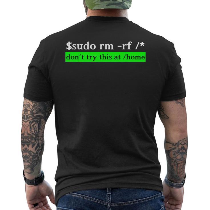 面白いkali Linuxコマンド コーダー プログラマー ハッカー向け メンズTシャツ バックプリント