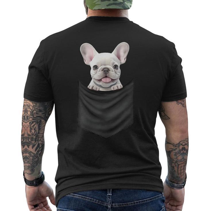 面白いtシャツ フレンチブルドッグ イヌ ポケット わんこ メンズ グッズ おもしろ 面白い 服 ネタ メンズTシャツ バックプリント