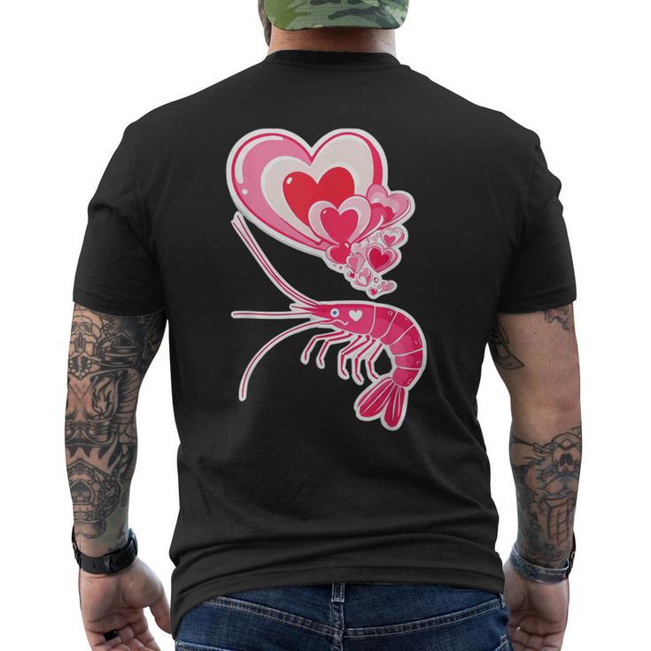 面白いエビアート メンズ レディース キッズ アジア料理 シーフード メンズTシャツ バックプリント